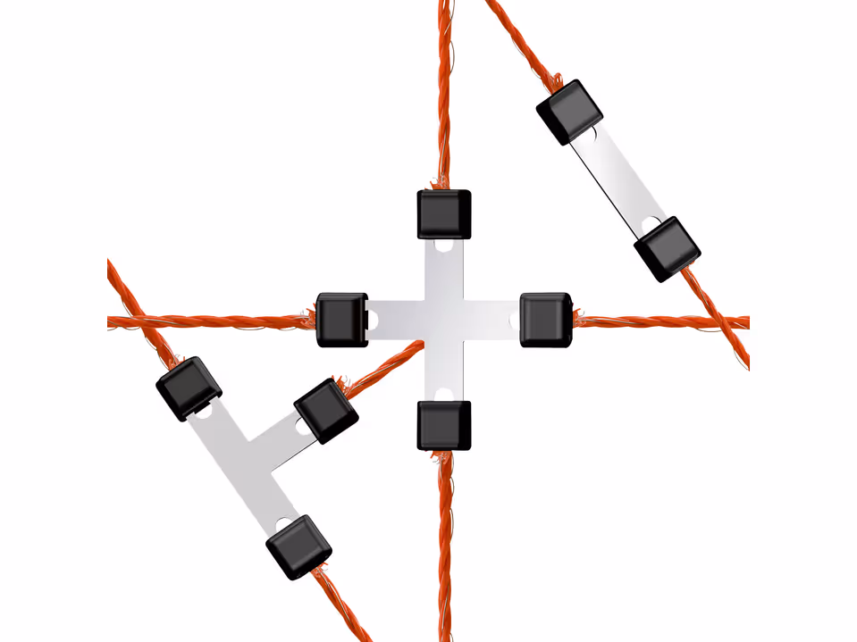 6x AKO Reparaturset Litzclip 8-teilig, Edelstahl