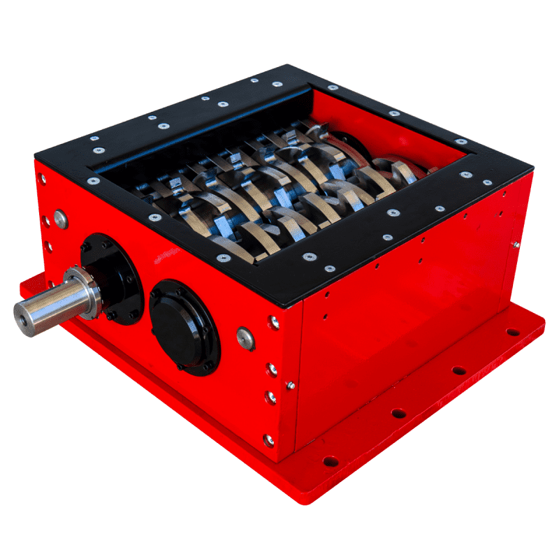 Shredderwerk 400 x 415mm mit 2 Antriebswellen