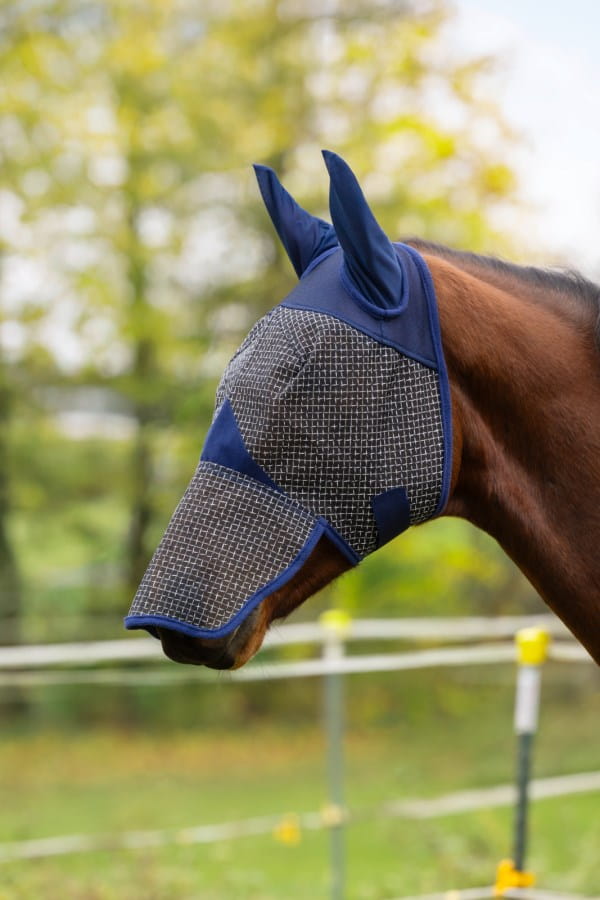 Fliegenmaske mit Ohren-und Nüsternschutz | UV-Schutz