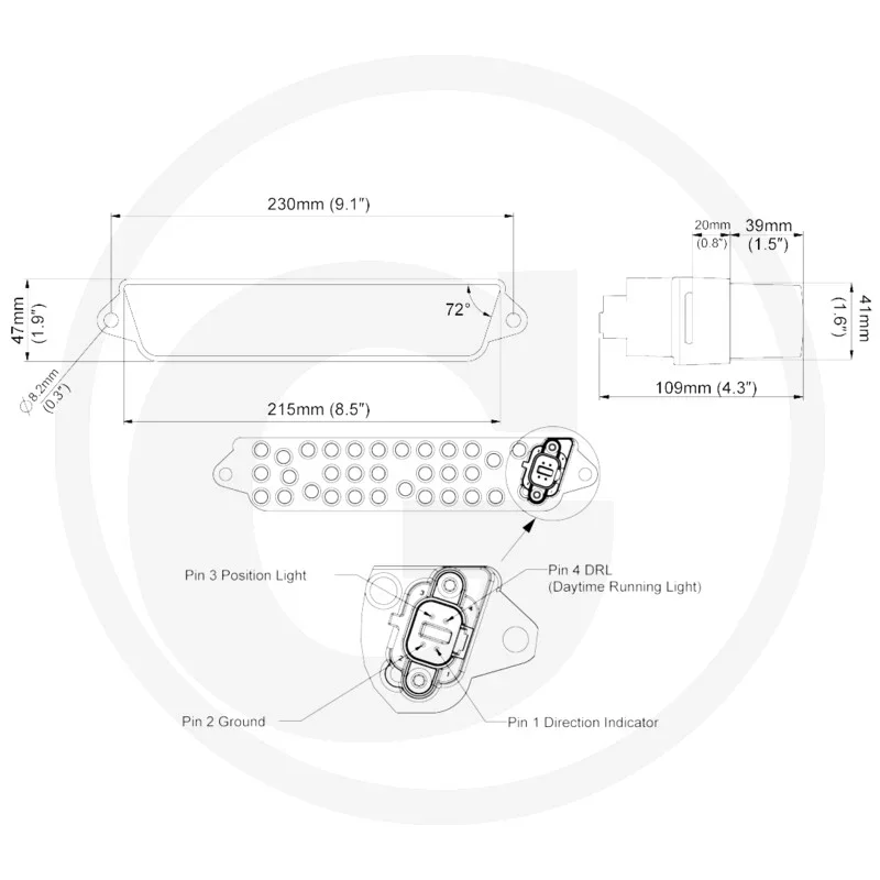 Nordic Lights CUE Signal Light 24V
