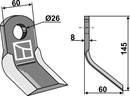 BL28024 Y-Messer - passend zu Sicma 5816618