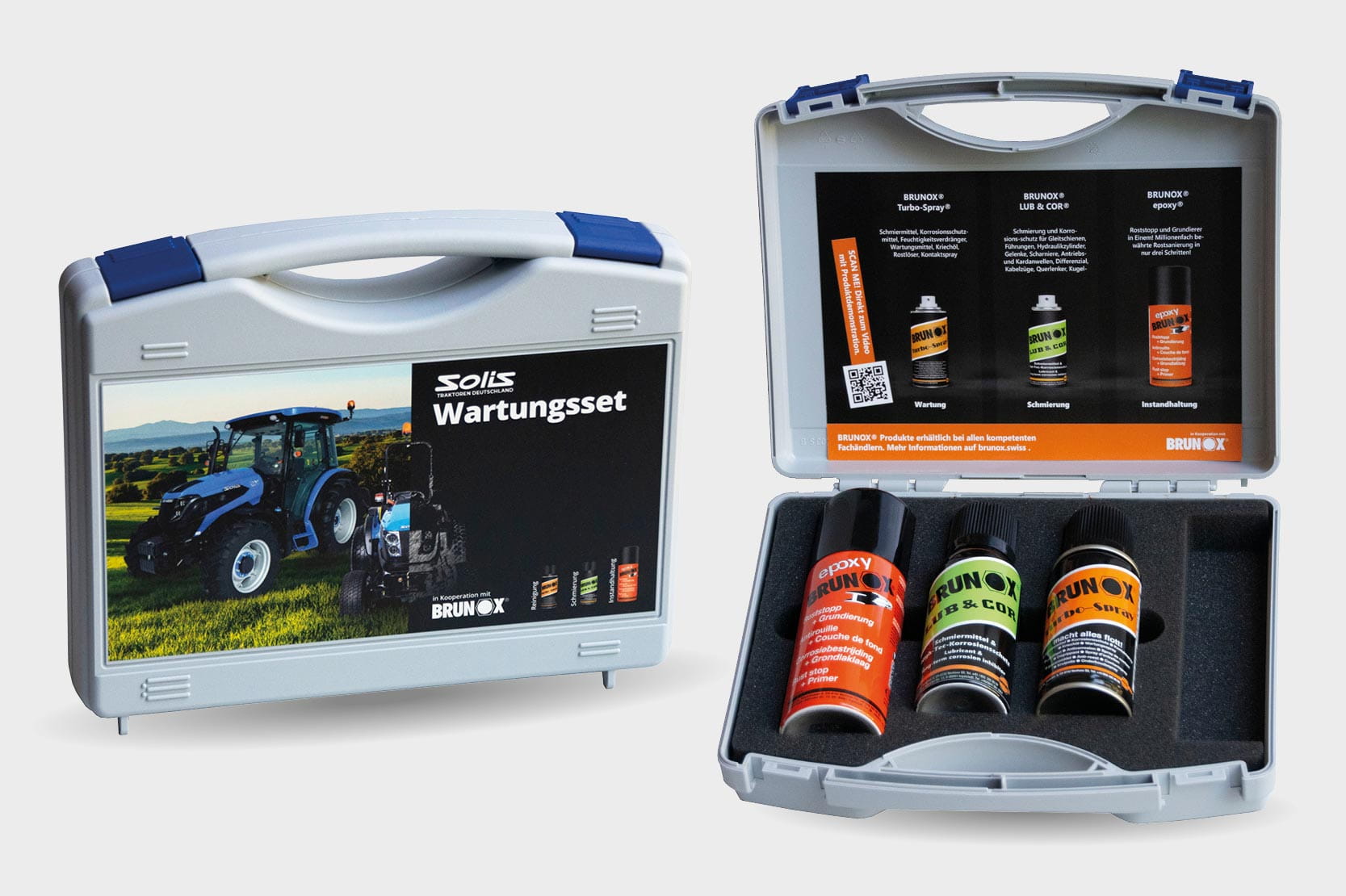 Solis Wartungsset – BRUNOX Turbo-Spray, Lub & Cor, Epoxy Roststopp · Komplett-Set für Pflege & Instandhaltung