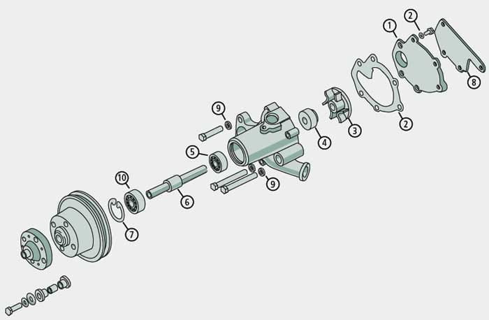 Wasserpumpenwelle Wasserpumpenwelle