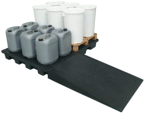 EMP Öko-Auffangplattform - 240 L - für 2 Europaletten 1200×800 mm