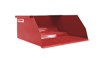 rot, Schaufel, Kran- bzw. Stapelbehälter, Metallbehälter, Schüttgutbehälter