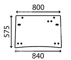 Weidemann Heckscheibe - 1250 CX35, 1770 CX50