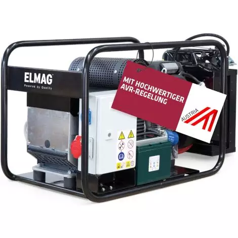 Generator, Benzinmotor, Tragbar, Rahmen, EU-Steckdose/AVR-Regler