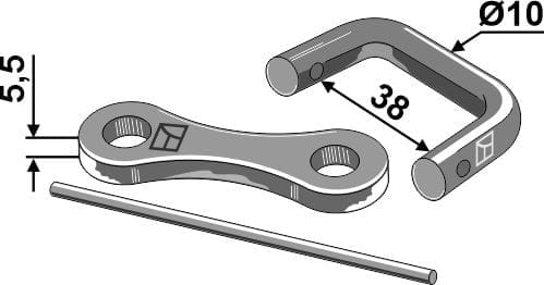 BL12920 Kettenschloß Ø10 - 694215
