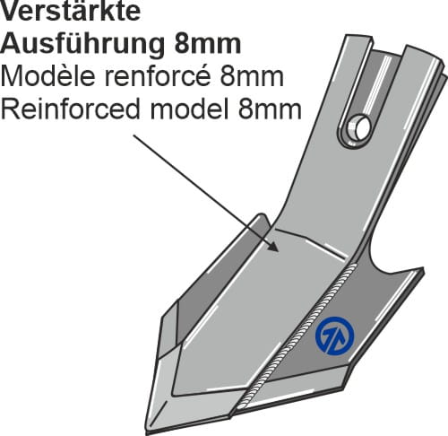 Quick-change blade - 100mm