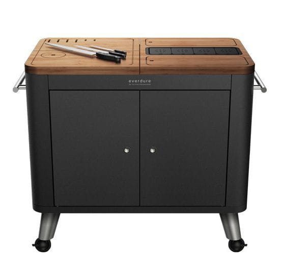 Everdure Mobile Outdoor Küche – Premium Vorbereitungsküche für Grill & BBQ | Farbe: graphit