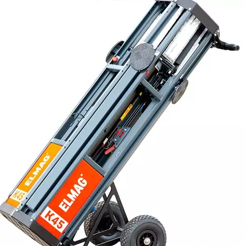 Geräteschlitten, Kantenfräse, Elmag, Gelenkgerät, Werkzeugtransport