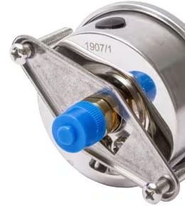 Tafeleinbau Manometer 10bar / 1/4 Inch  - Glyzerin gefüllt