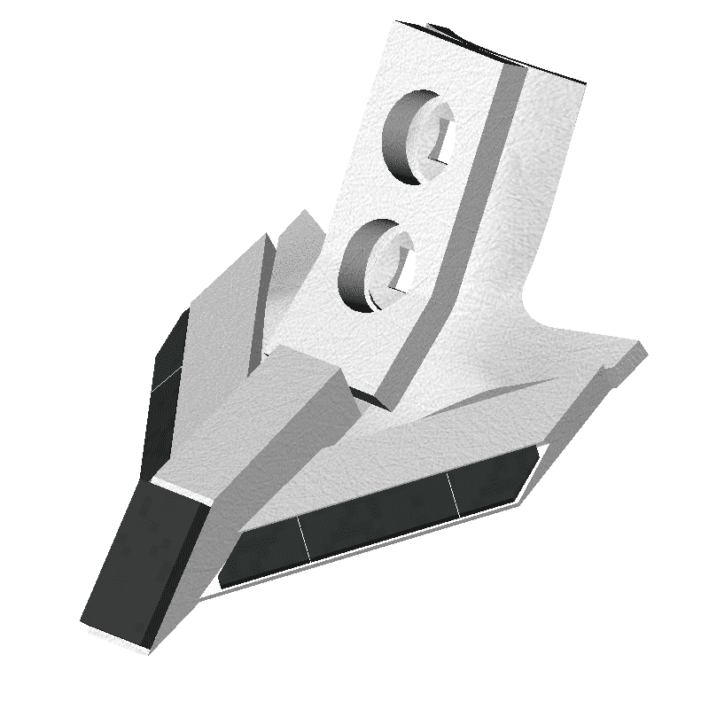 BL41568 GANSEFUSSSCHARE WEINBAU fuer TYP BOISSELET - 120mm - EA 35mm - 33011