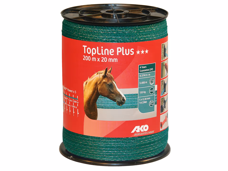 Band TopLine Plus, 200m, 20mm, grün, 5 x 0,3mm TriCOND