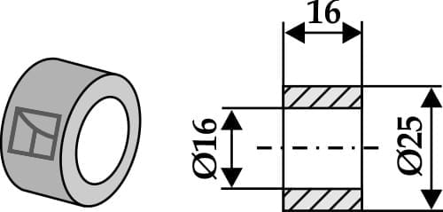 BL3864 Buchse 16xØ16xØ25 - passend zu M.E.A.A.T