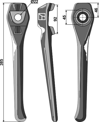 BL27482 Kreiseleggenzinken L - passend zu Lely 1169901240