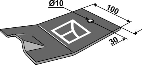 98.KUH-701 Gleitkufe - passend zu Kuhn 56801700