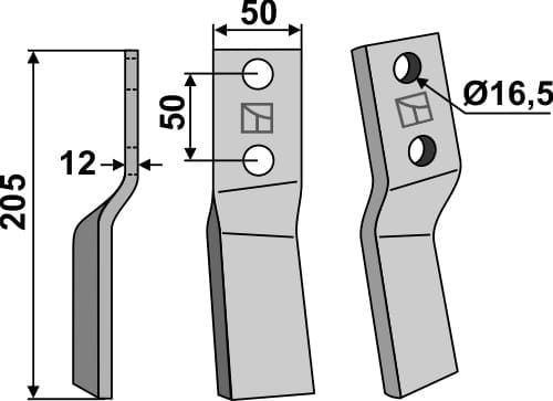 BL5292 Rotorzinken L - passend zu Howard 647254