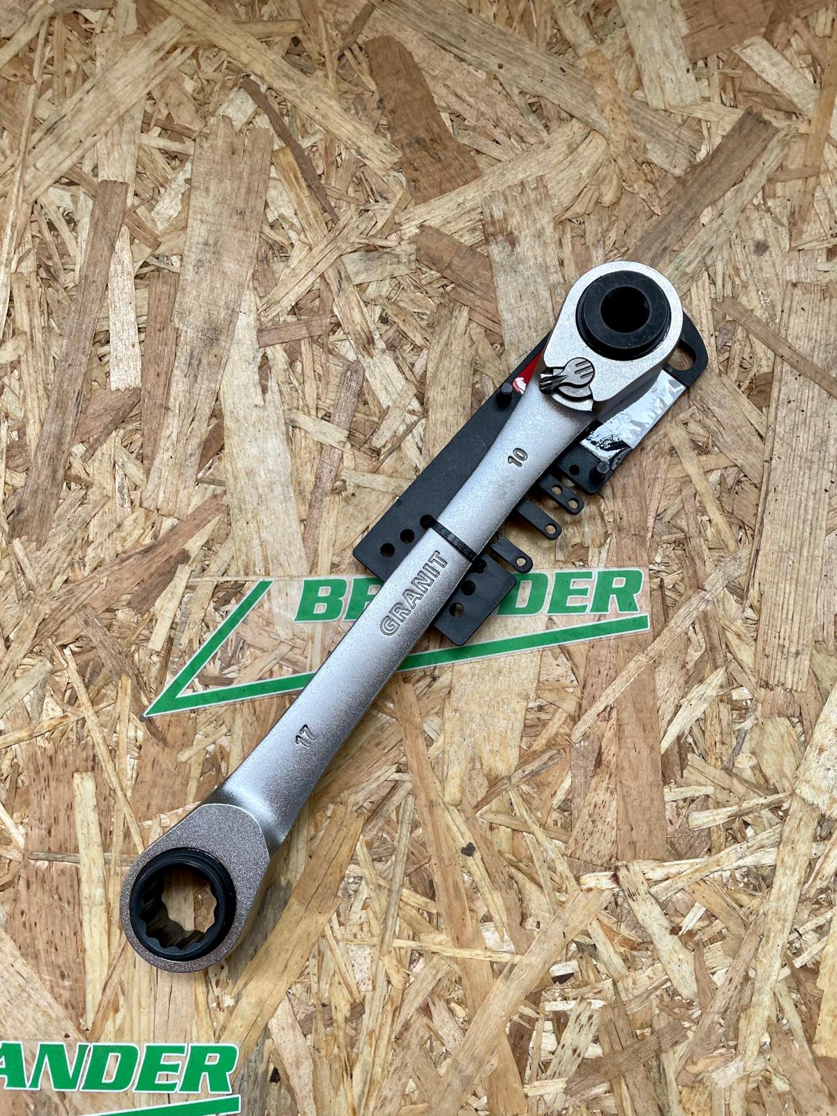 BLACK EDITION Doppelring-Ratschenschlüssel 10x19 / 13x17