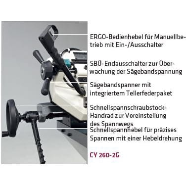 Elmag miter band saw model CY260-2G