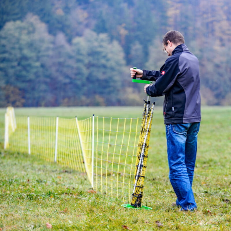 10432 Weidezaun Netzaufroller bis 125cm - 3er Set