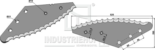 BL29644 Futtermischwagenmesser