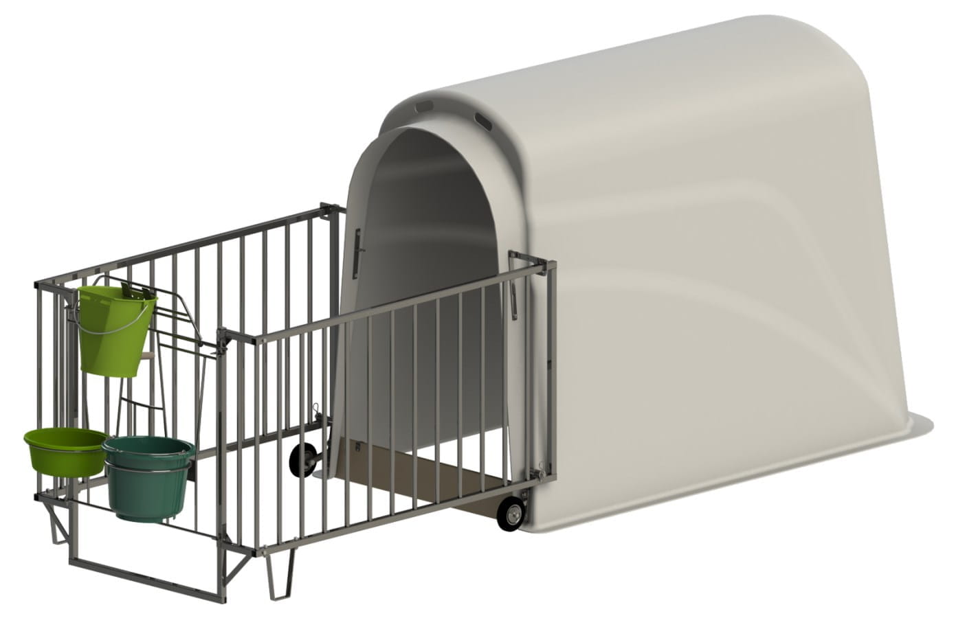 Kerbl Kälber Einzeliglu MasterPlus - mit leichter Umzäunung