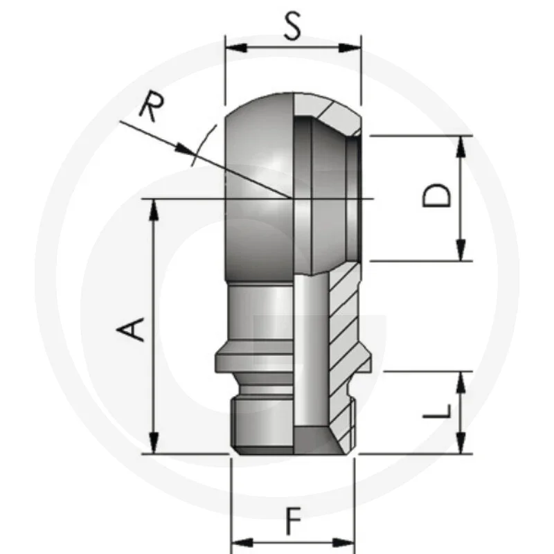 Ring fitting M18x1.5 BSP 60°