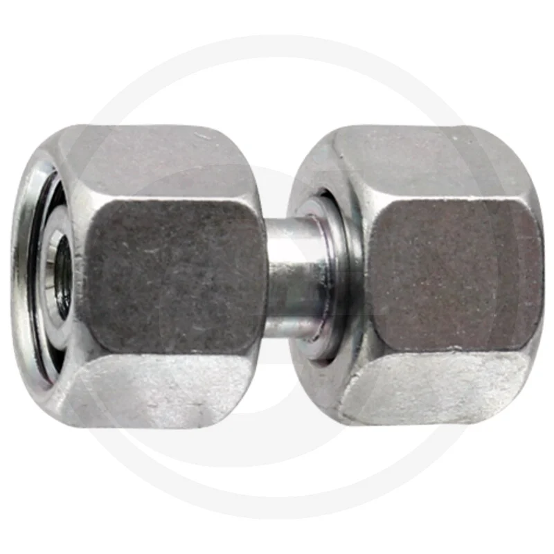 Metallverbinder, Sechskantmuttern, Silberfarben, Schraubverbindung