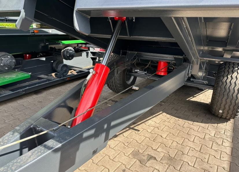 Single-axle combination trailer, low loader/tipper - 8 T / 450x230 cm
