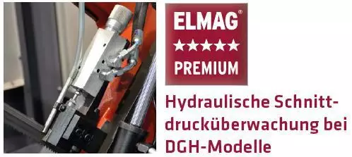 BOMAR Topline 510.350 DGH – halbautomatische Doppel-Gehrungsbandsäge mit Servo-Vorschub, Direktantrieb und zweisäulengeführtem Sägerahmen