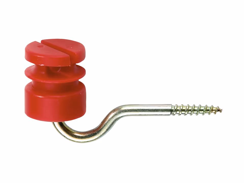 100x Schlitzisolator rot 5,3mm Stütze