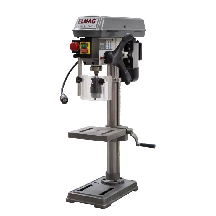 Elmag Tischbohrmaschine 16 mm Bohrleistung | 550 W | Profi-Bohrmaschine mit Rechts-/Linkslauf