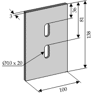 BL3103 Abstreiferblech