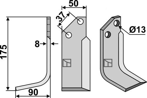 BL5363 Fräsmesser L - passend zu JNC