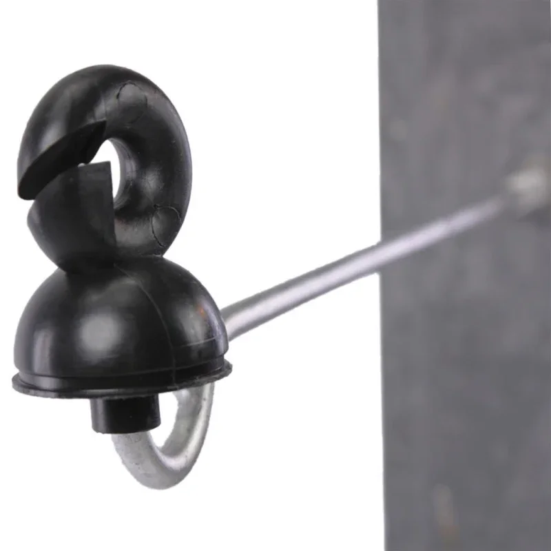 25× Ringisolatoren „Vollring“ – 22 cm Langstiel für Litze & Draht