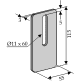 BL3077 Abstreiferblech - passend zu AMAZONE 6040200 (60302)