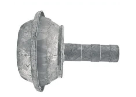 Italienisches System (Berselli) V-Teil 4" mit Schlauchtülle 2"