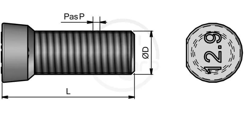 ET90971 AC Pflugschraube M14x40 12.9 - passend zu Kverneland