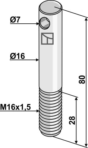 51-3255 Bolzen - passend zu Breviglieri