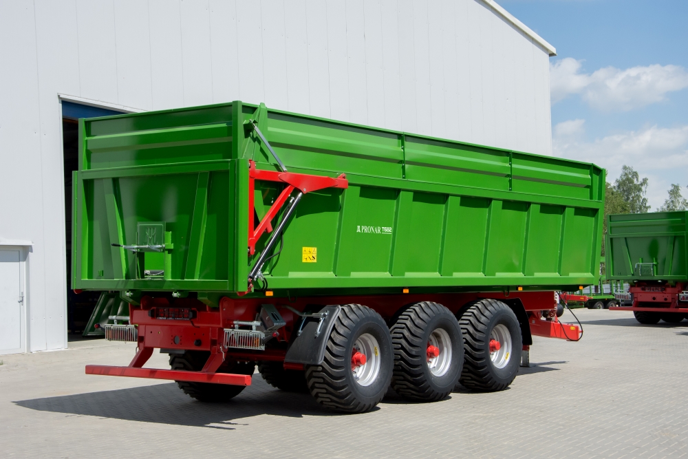 trailer,  dump trailer,  green trailer,  heavy equipment,  dual tires