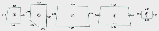 BL16073 Bild-Nr.: 6 - Heckscheibe unten für  Kabine: Fritzmeier Cockpit
