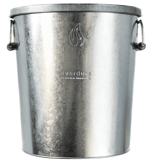 Everdure Kohle-Aschebehälter mit Deckel – Verzinkt