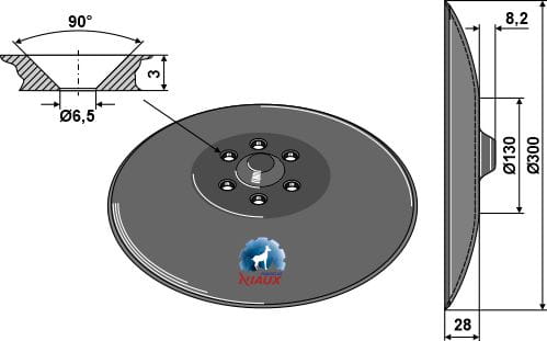 BL29241 Säscheibe 300mm - passend zu Farmet 81200406-480