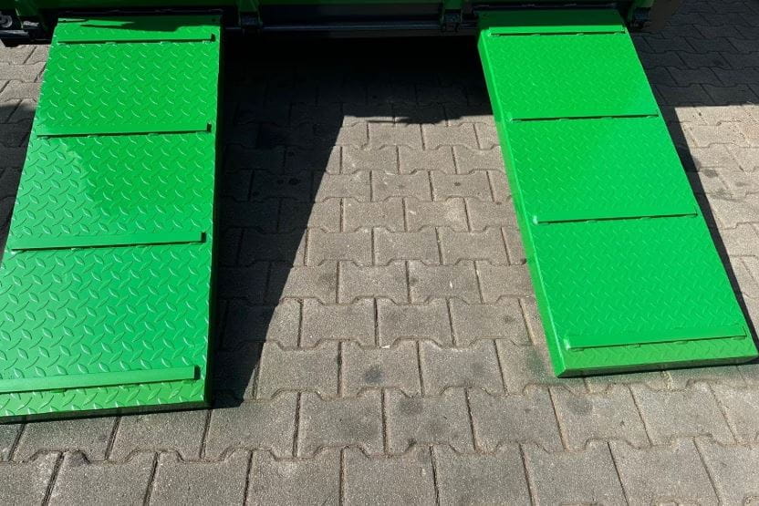 Single-axle combination trailer, low loader/tipper - 8 T / 450x230 cm