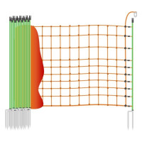 Wolfsnetz Elektrozaun - 50m / 2 Spitzen / 145cm