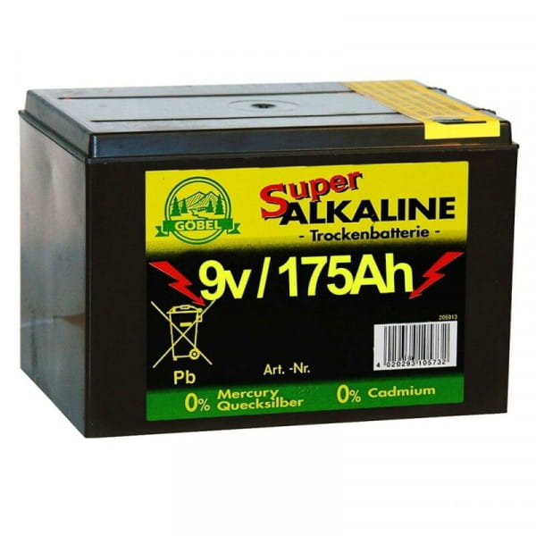 Weidezaunbatterie 9V / 175AH - alkalisch