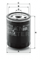 Mann Filter W712/4 Wechselfilter SpinOn