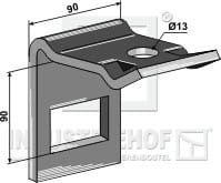 Halter für Zinken 65 x 10