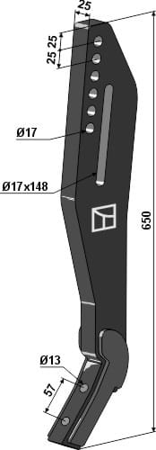 Tiefenlockerer Zinken - passend zu Great Plains 606014H / Simba P13093